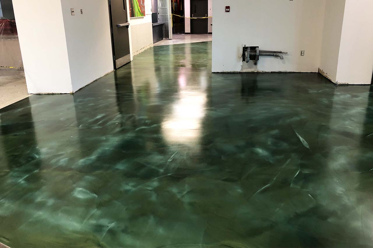 plancher commercial beton