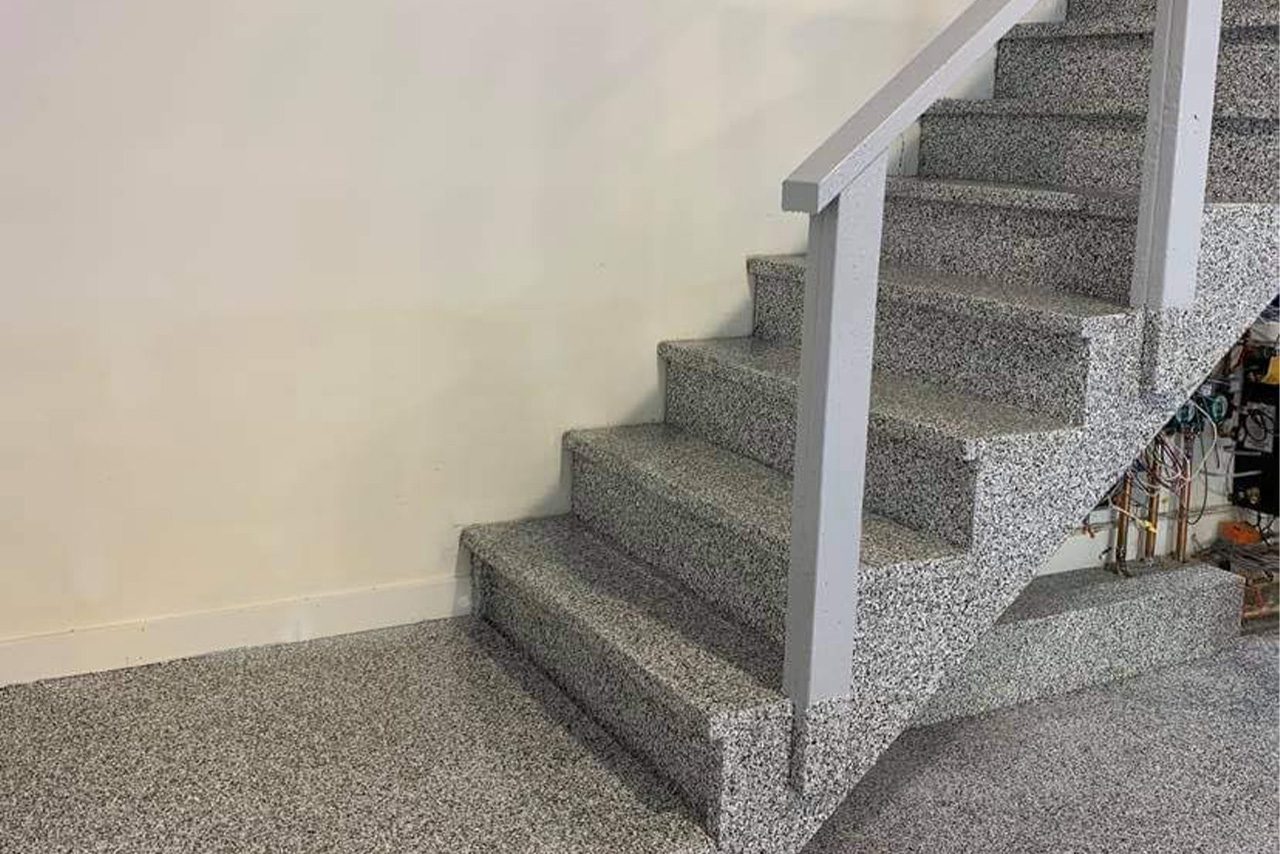 plancher garage epoxy