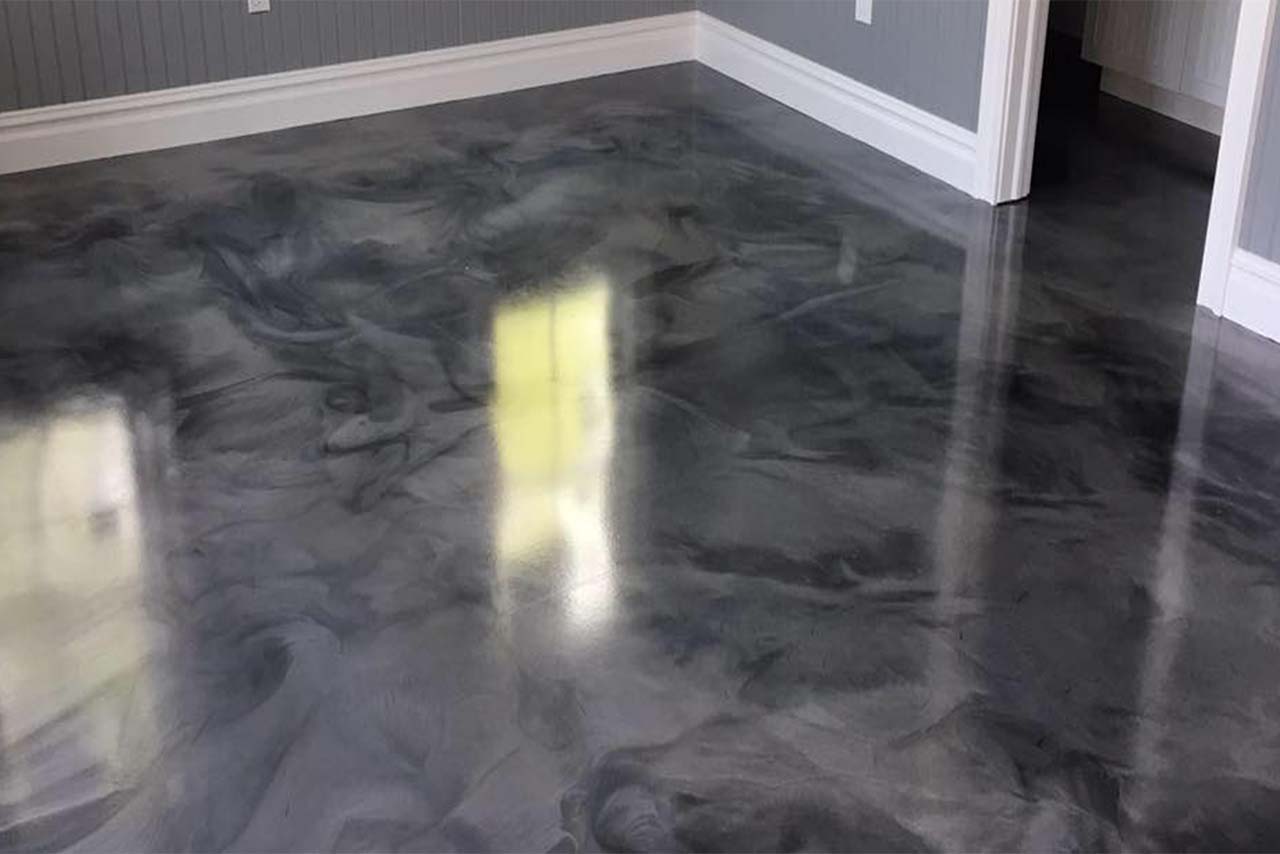 plancher metallique epoxy