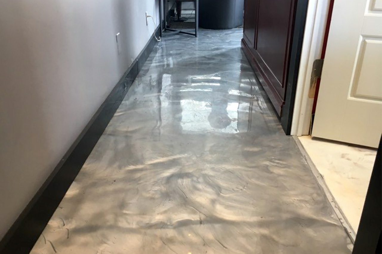 plancher epoxy commercial